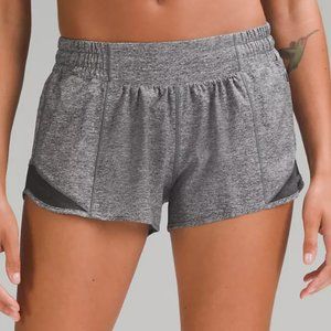 Hotty Hot High-Rise Lined Short 2.5" Heather Lux Multi Black